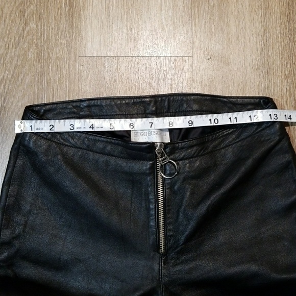 Hugo Buscati genuine leather pants size 2 - Picture 3 of 7